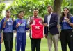 Mansukh Mandaviya met Commonwealth Games' boxing stars.