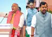 Congress chief Mallikarjun Kharge and BJP national