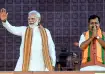 Prime Minister Narendra Modi and BJP National President