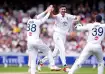 Josh Tongue celebrating Saud Shakeel's wicket