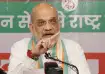 Union Home Minister Amit Shah addressing a press conference in Mumbai. 