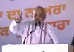 Amit Shah addressing a rally in Jalandhar