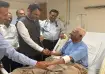 CM Devendra Fadnavis visits Anna Hazare at Bombay Hospital