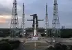 A view of the GSLV-F17 at Sriharikota's Satish Dhawan Space