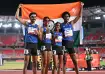 Team India in mixed relay race