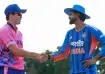 India captain Shreyas Iyer with Japan captain Kendel Kadowaki-Fleming