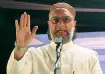 AIMIM president Asaduddin Owaisi during a rally in