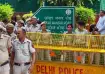 Delhi Police personnel deployed near Jantar Mantar/ File