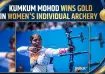 Asian Games 2026: Kumkum Mohod at 17 wins gold in women's individual recurve archery.