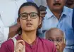 AISA president Neha Bora during a press conference/ File