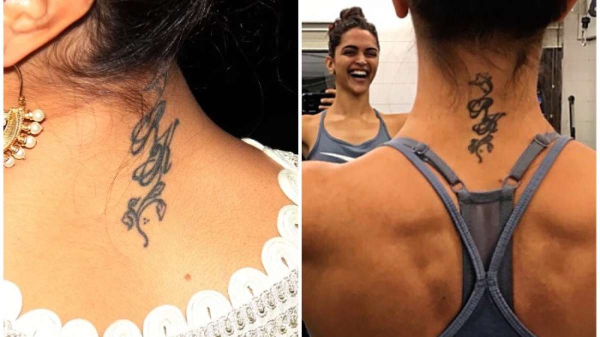 OMG! Deepika Padukone Shows Off Her New Neck Tattoo As She Dazzles In A Low  Neckline Black Gown At Oscars 2023