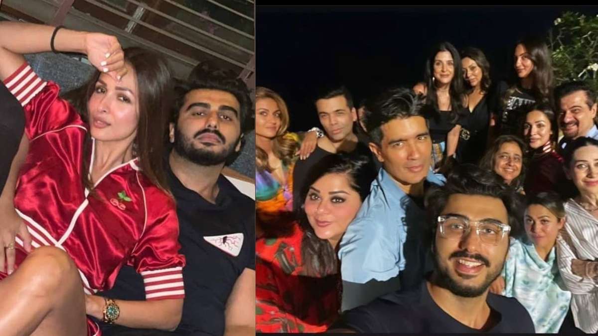 Malaika Arora-Arjun Kapoor strike mushy pose as they party with Karan ...