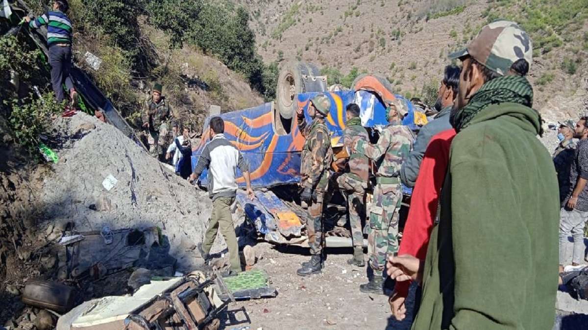 J&K: Eight dead, several injured after mini bus falls into gorge in Doda |  India News – India TV