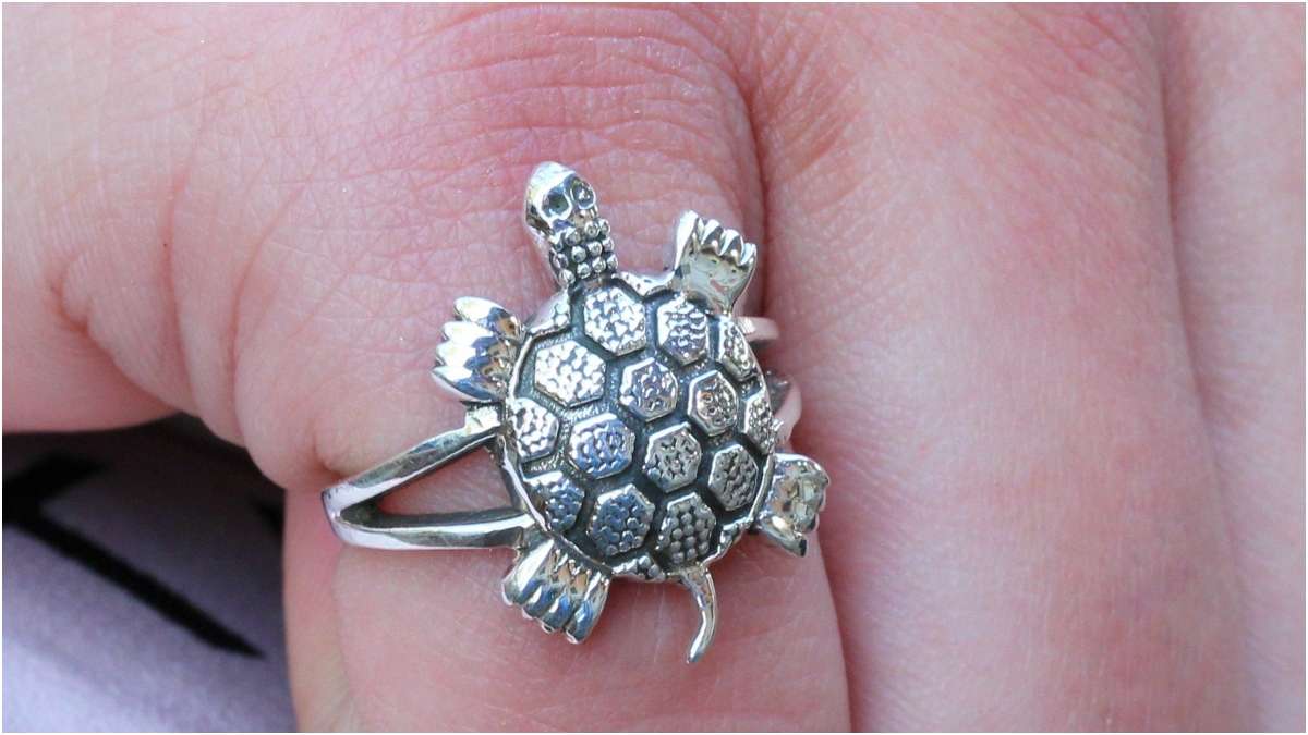 Cute Turtle Ring Clear Cubic Zirconia .925 Solid Sterling Silver Band White  Jewelry Female Size 10 - Walmart.com