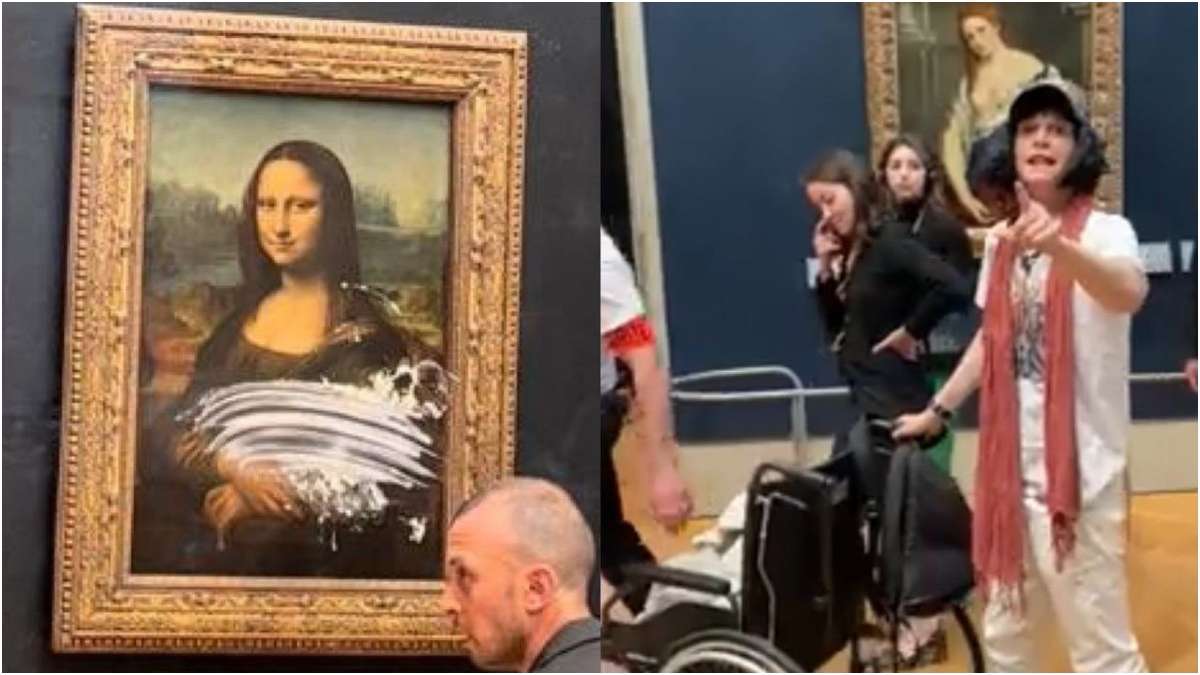 Mona Lisa Cake Attack: Man disguised as woman smears Da Vinci's famous ...