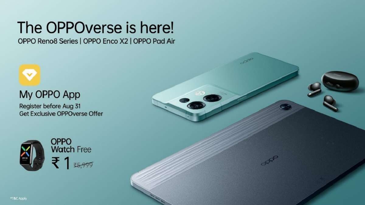 Oppo Launches Reno 8 series, Oppo Enco X2 earbuds and Oppo Pad Air: Price,  availability and more – India TV