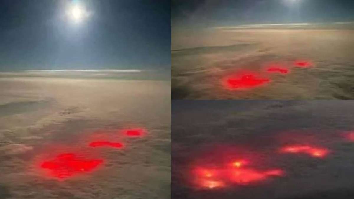 VIRAL VIDEO: Mysterious red glowing spots seen over Atlantic Ocean,  netizens can't believe their eyes – India TV