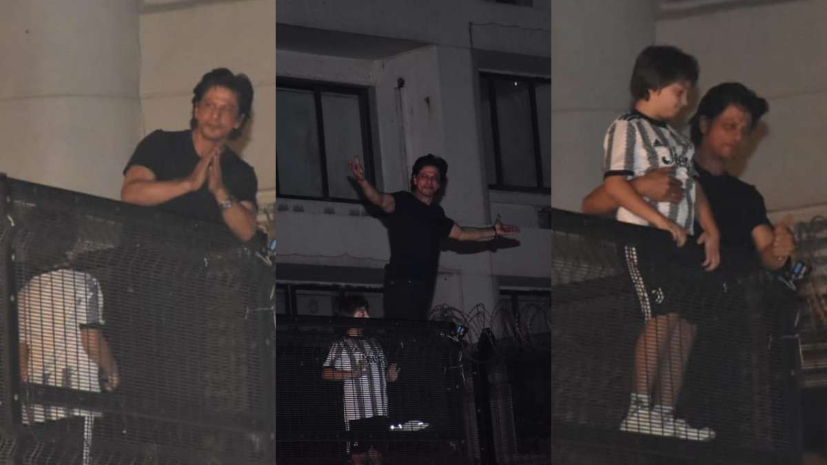 Shah Rukh Khan Makes Hearts Flutter By Celebrating Birthday With Fans Outside Mannat At Midnight