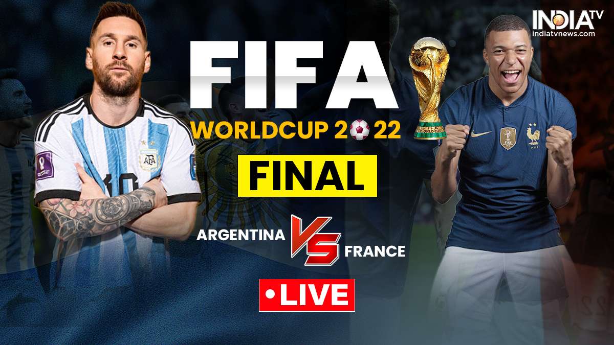 FIFA World Cup 2022 Final Live Score, Updates: Argentina 2-0 France at  half-time after Messi, Di Maria goals - India Today