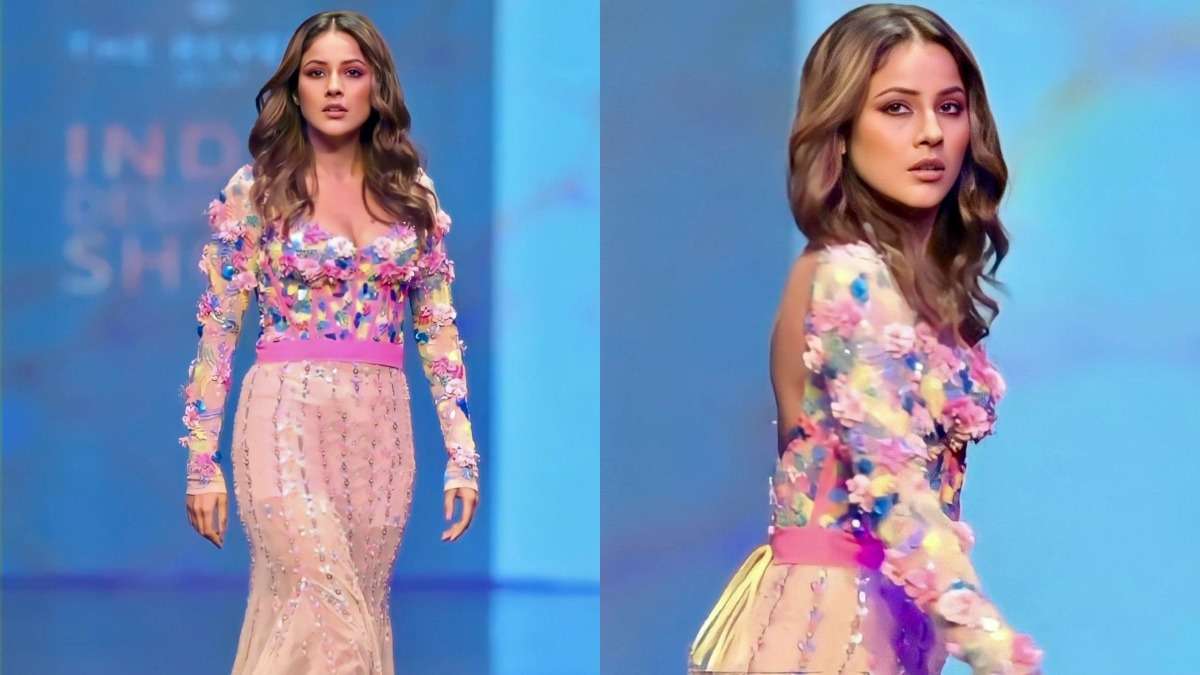 Shehnaaz Gill ups fashion game in a see-through floral dress & thumkas;  turns showstopper for event – India TV