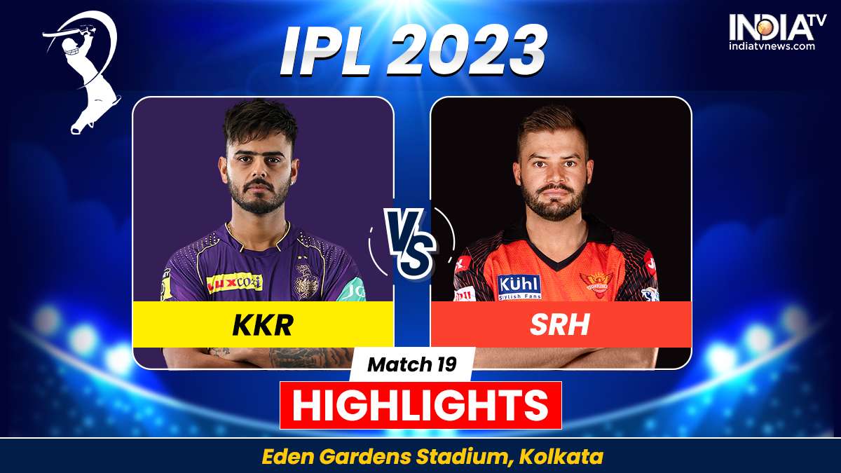 KKR vs SRH IPL 2023 Highlights Sunrisers Hyderabad win by 23 runs