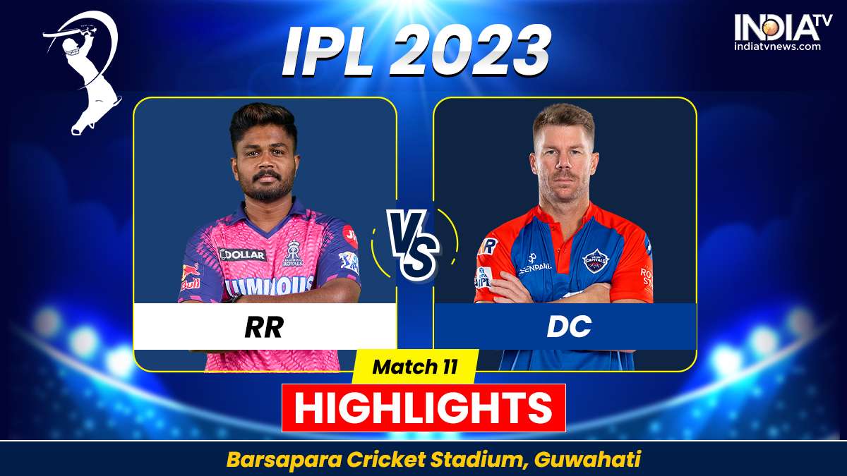 RR vs DC IPL 2023 Highlights Rajasthan win by 57 runs Cricket News