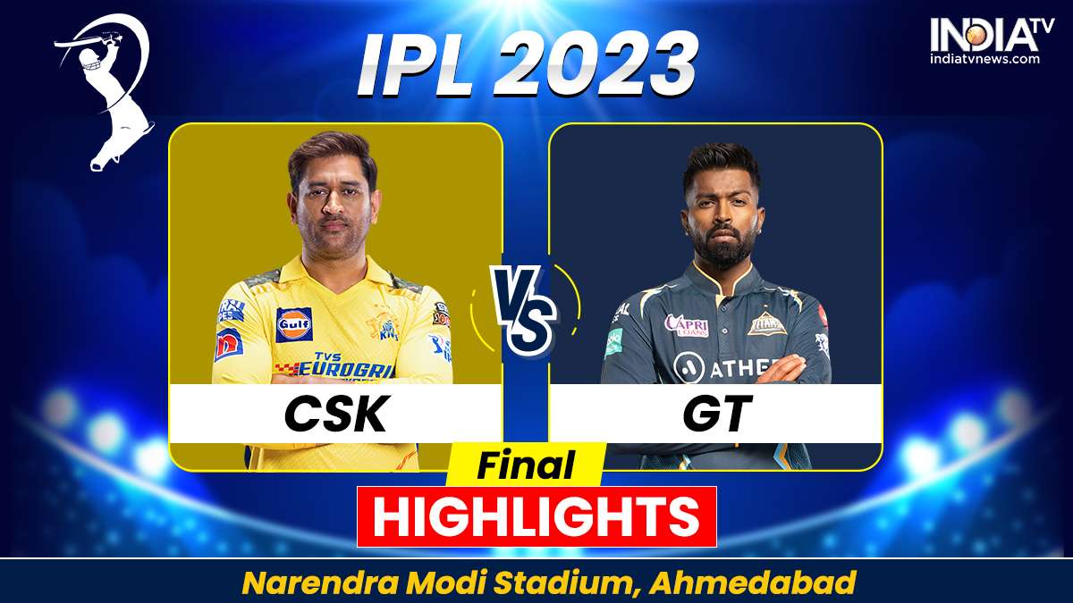 CSK vs GT IPL 2023 Final Highlights Chennai Super Kings defeat Gujarat Titans to win 5th IPL title Cricket News