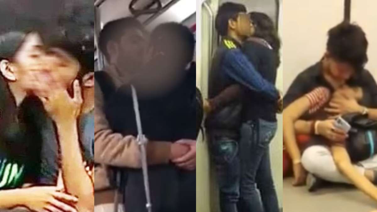 Delhi Metro is the new OYO'? Viral videos of couples kissing and hugging in  trains prove so! – India TV