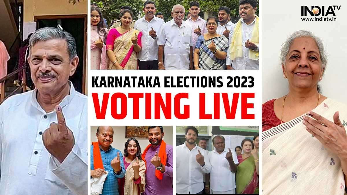 Karnataka Elections 2023: Voting Ends For Karnataka Assembly Polls ...