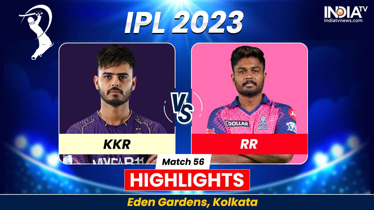 KKR vs RR IPL 2023 Highlights Rajasthan Royals win by 9 wickets India TV