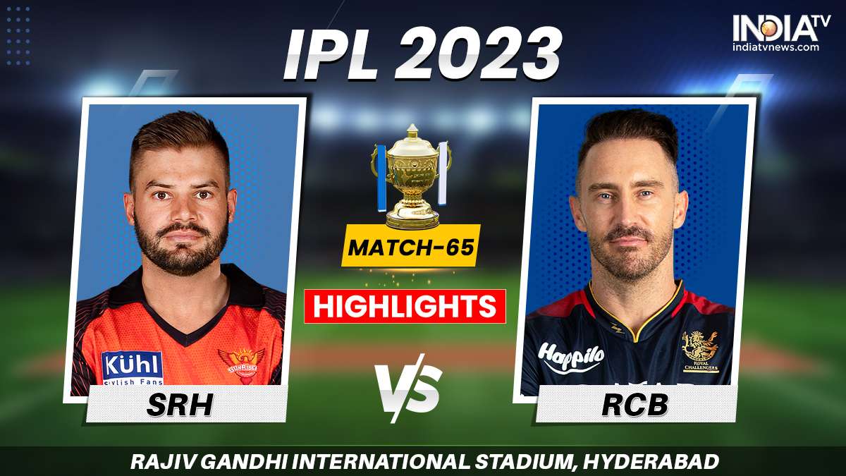 SRH vs RCB IPL 2023 Royal Challengers Bangalore by 8 | Cricket News – TV