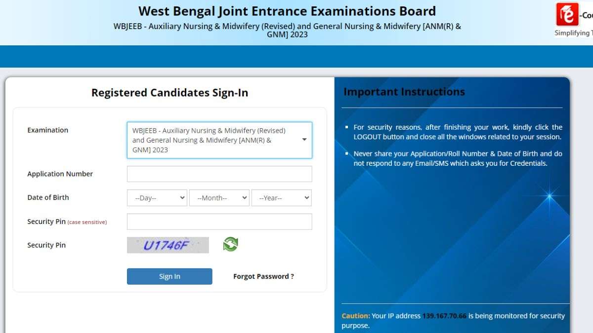 WBJEE GNM ANM admit card 2023 OUT on wbjeeb.nic.in, get direct link