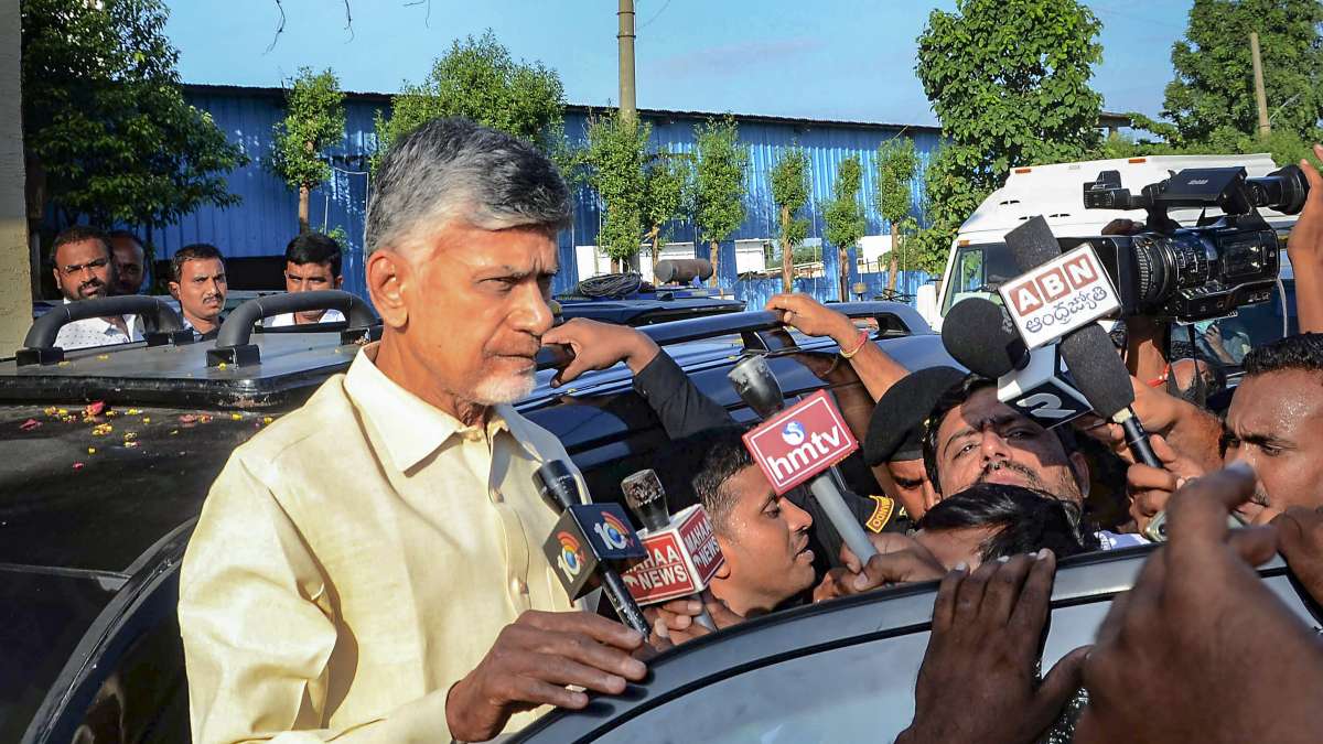 TDP chief N Chandrababu Naidu