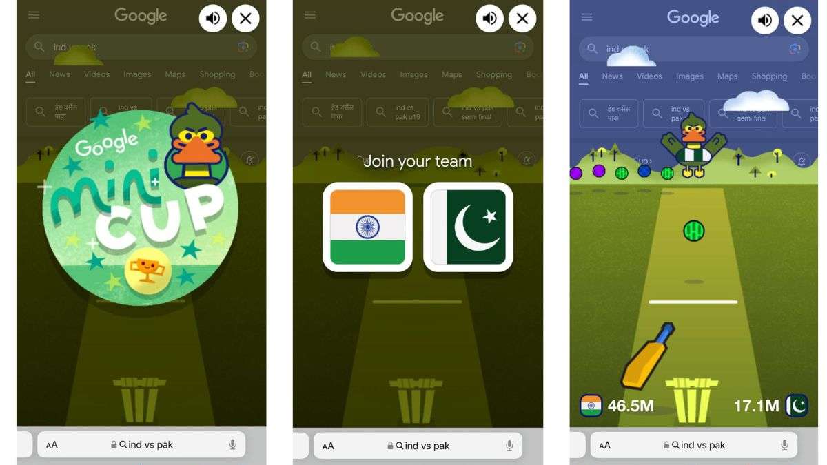 Google introduces fan-friendly game for India-Pakistan cricket showdown –  India TV
