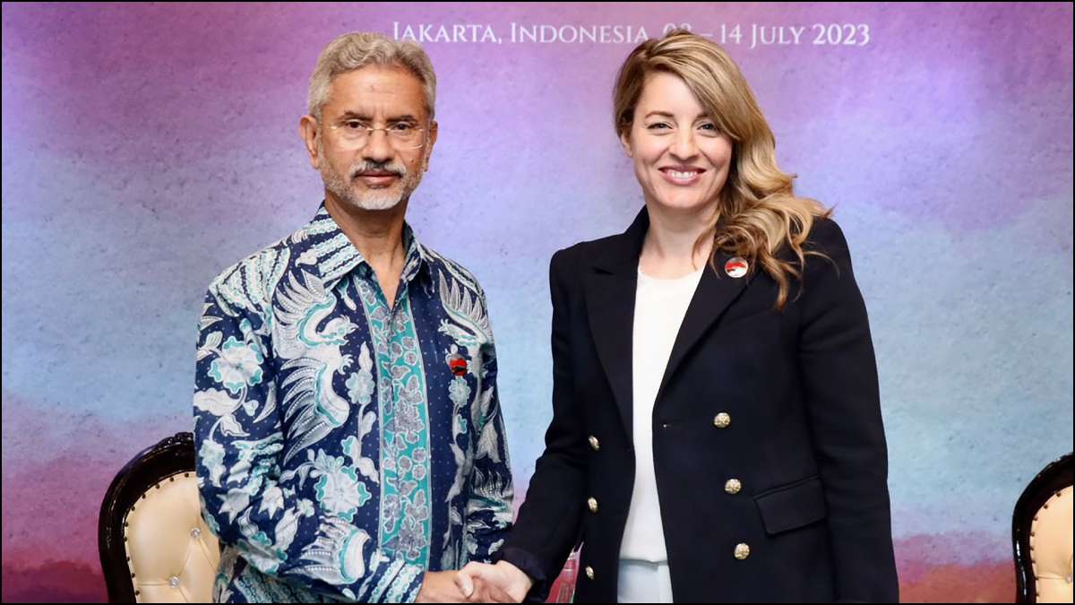 Canadian Foreign Minister Melanie Joly with EAM S