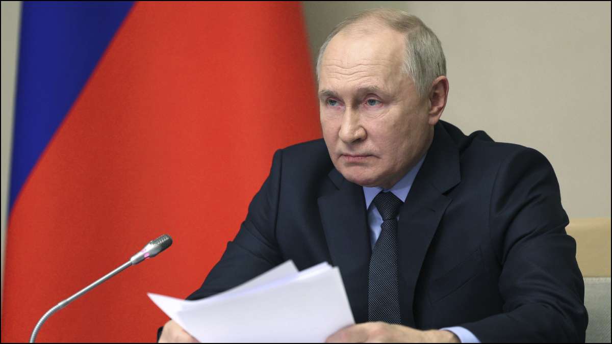 Russian President Vladimir Putin at the Security Council