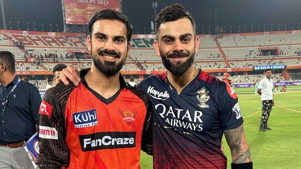 Mayank Dagar with Virat Kohli during IPL 2023