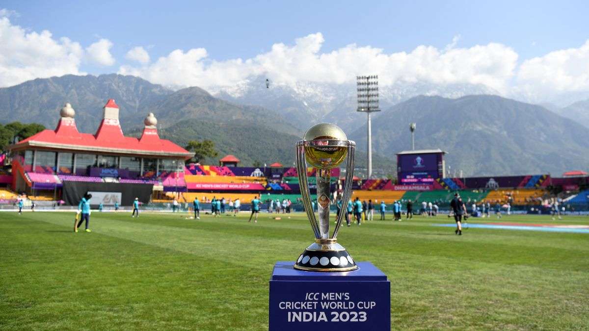 ICC cricket World Cup 2023 trophy.