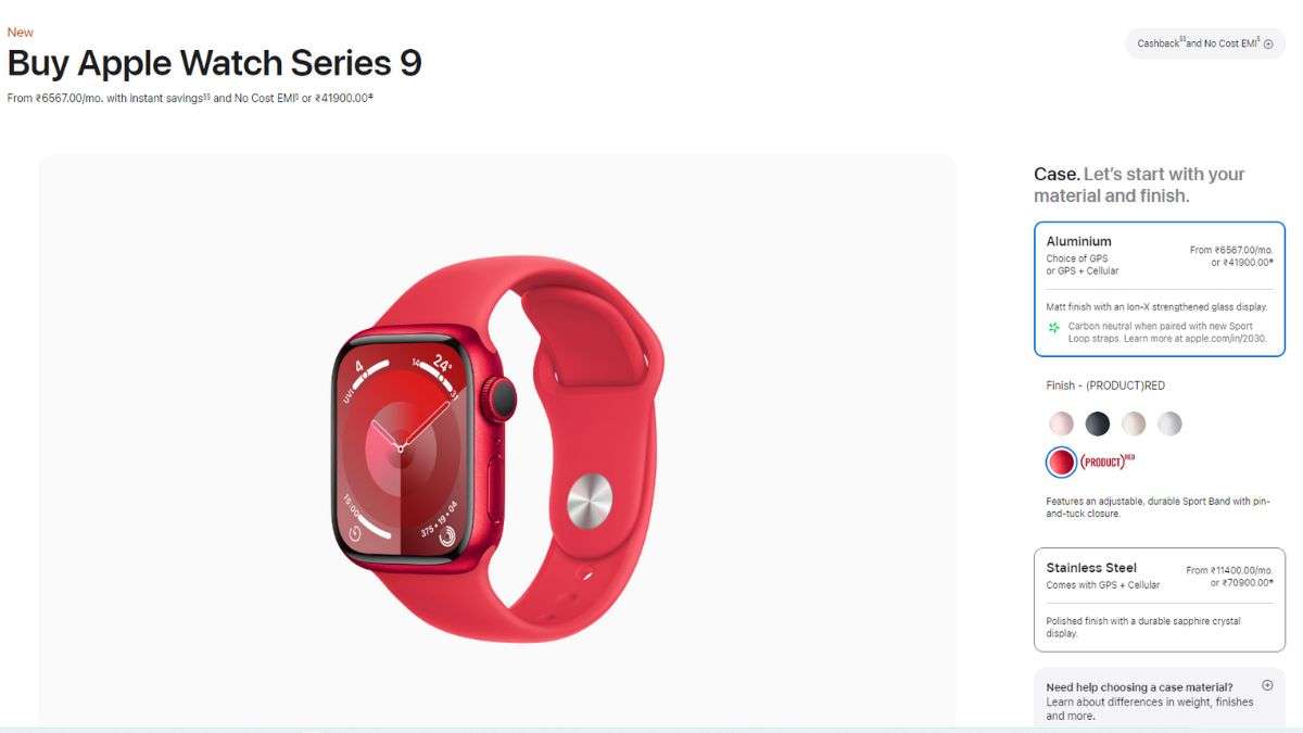 Apple Watch Series 9 (Product) RED