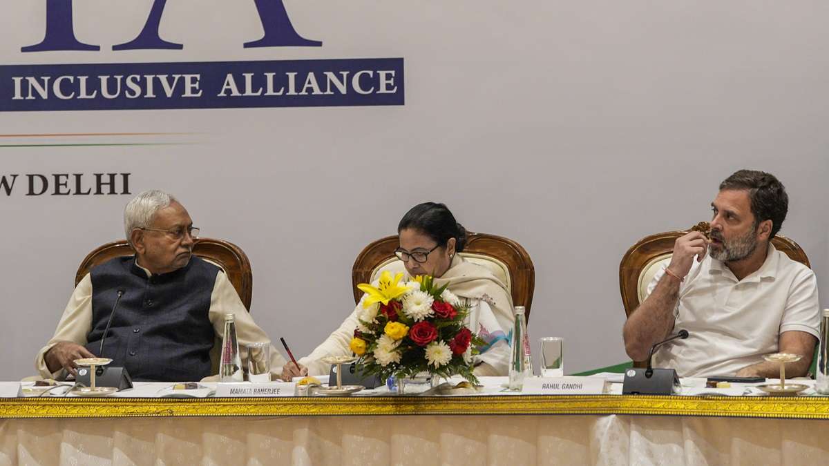 I.N.D.I.A. bloc leaders Nitish Kumar, Mamata Banerjee and