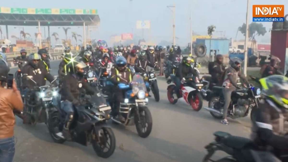 Bikers in the national capital under 'One Nation One Ride'