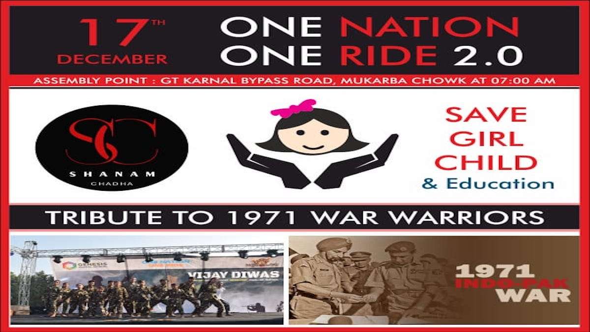 One Nation One Ride campaign to save girl child and