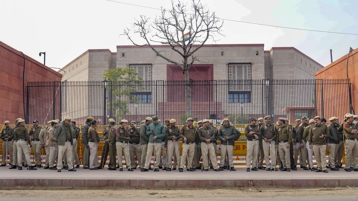 Security personnel deployed during the Winter session of
