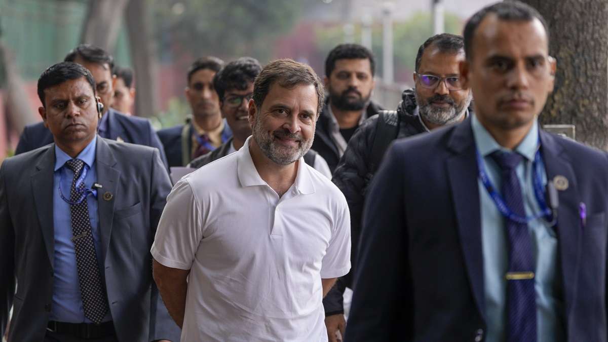 Congress leader Rahul Gandhi arrives for the ‘Congress