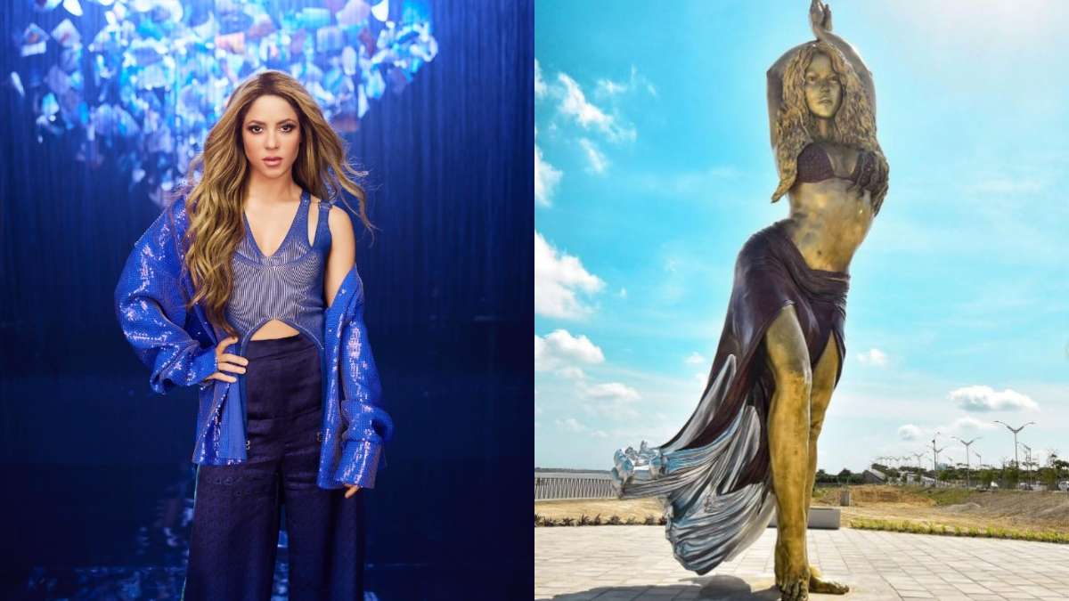 Fans spot big mistake on Shakira's Columbia statue  