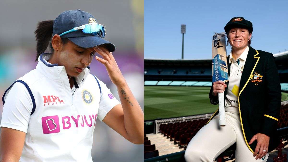 Harmanpreet Kaur (left) and Alyssa Healy (right).