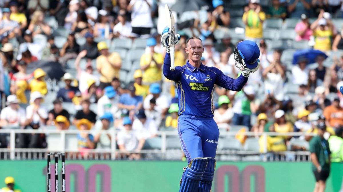 Rassie Van Der Dussens 46 Ball Century Boosts Mi Cape Town To Record 243 Against Joburg Super 