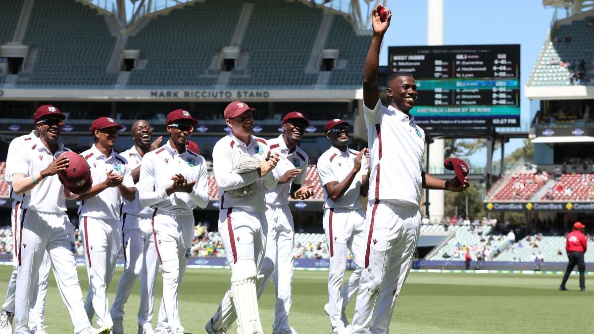 Shamar Joseph and West Indies team