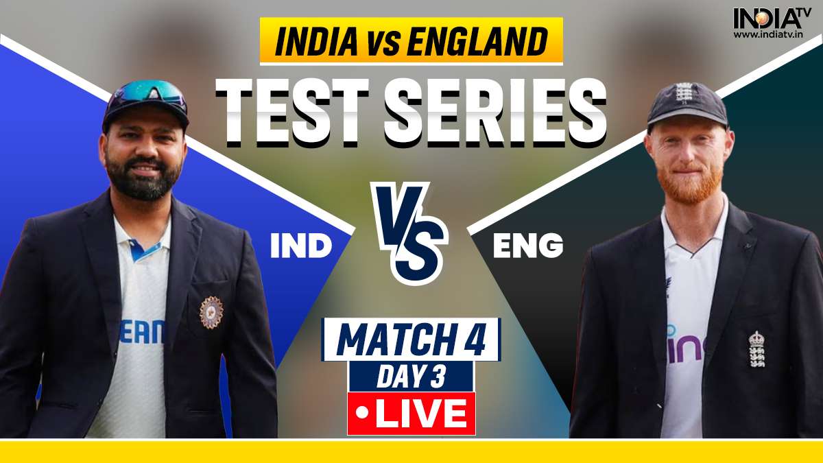 India vs England 4th Test, Day 3 Live