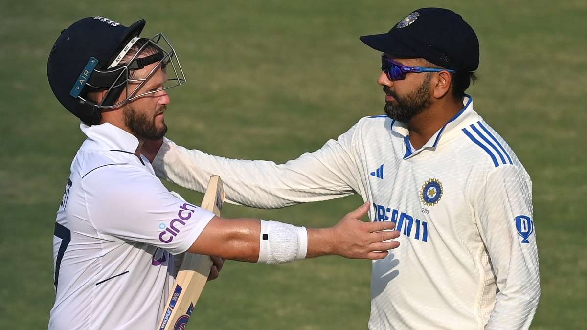 Ben Duckett and Rohit Sharma.